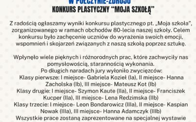 Rozstrzygnięcie konkursu „Moja szkoła”